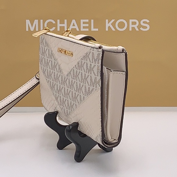 MICHAEL KORS LARGE DOUBLE ZIP WRISTLET
WALLET light cream MULTI COLOR - Picture 2 of 12